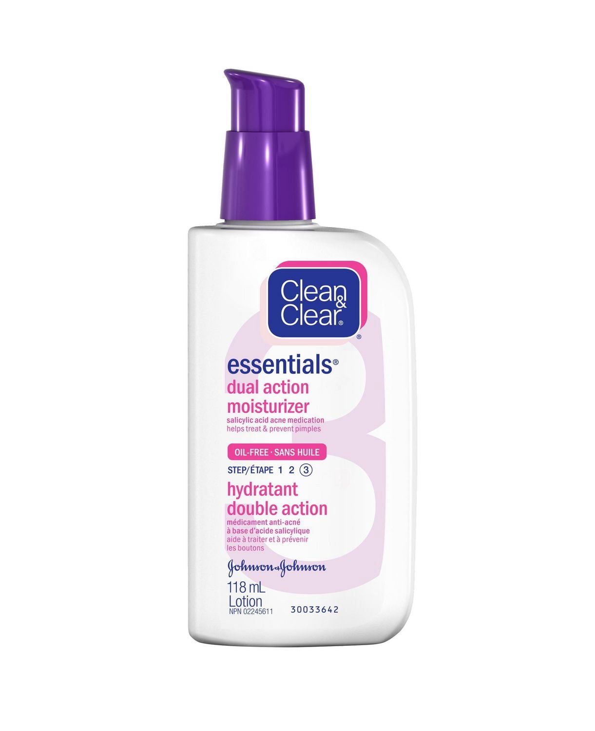 Clean & Clear Essentials Dual Action Moisturizer, Salicylic Acid Acne Treatment