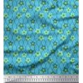 thumbnail image 1 of Soimoi Poly Georgette Fabric Floral & Ogee Damask Decor Fabric Printed Yard 52 Inch Wide, 1 of 1