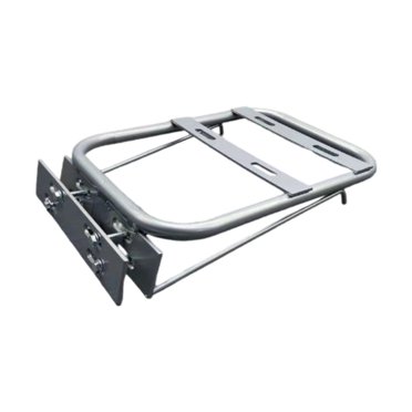 funtasica Rear Luggage Rack for Motorcycle Support Shelf Iron Electric Bike Cargo Rack Argent
