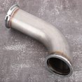 thumbnail image 4 of Universal 3inch 90° V-Band with Clamp Pipe Short Leg Stainless Steel Downpipe, 4 of 8