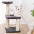 thumbnail image 4 of GROWTH TANK Chat Escalade Cadre Chat Gratter Conseil Arbre à Chat Jouet Carré Base Gris, 4 of 9