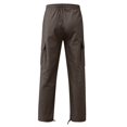 thumbnail image 5 of Men‘s Elastic Waist Loose Fit Lightweight Workwear Casual Cargo Pull On Pants With Multi Pockets, 5 of 5