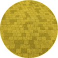 thumbnail image 1 of Ahgly Company Machine Washable Indoor Round Transitional Dark Golden Rod Brown Area Rugs, 5' Round, 1 of 7