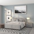 thumbnail image 4 of Tribeca Queen Size Tufted Upholstered Platform Bed in Light Gray Fabric, 4 of 6