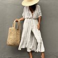 thumbnail image 1 of Nouveaux Hauts pour Femmes Été 2023 Mode Col Rond Grande Taille Manches Longues Imprimé Décontracté Blouses Sorties Hauts Chemise Manches Longues pour Femmes, 1 of 9