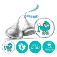 thumbnail image 1 of Darling Souvenir 190 Pcs DIY Candy&nbsp;Chocolate Labels Its A Girl Theme Stickers-Turquoise Blue, 1 of 2