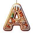 thumbnail image 2 of LSLJS 26 Letters Christmas Tree Decoration Pendant Christmas Tree Ornaments Personalized DIY Christmas Ornaments Christmas Decorations Xmas Tree Hanging Decor, 2 of 6