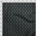 thumbnail image 3 of oneOone Cotton Flex Fabric Leaves & Floral Block Print Sewing Fabric BTY 40 Inch Wide, 3 of 4