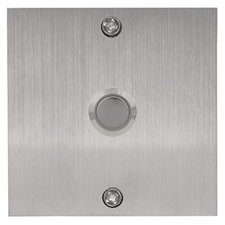 Waterwood Square Stainless Steel Doorbell - Wired Modern Push Button