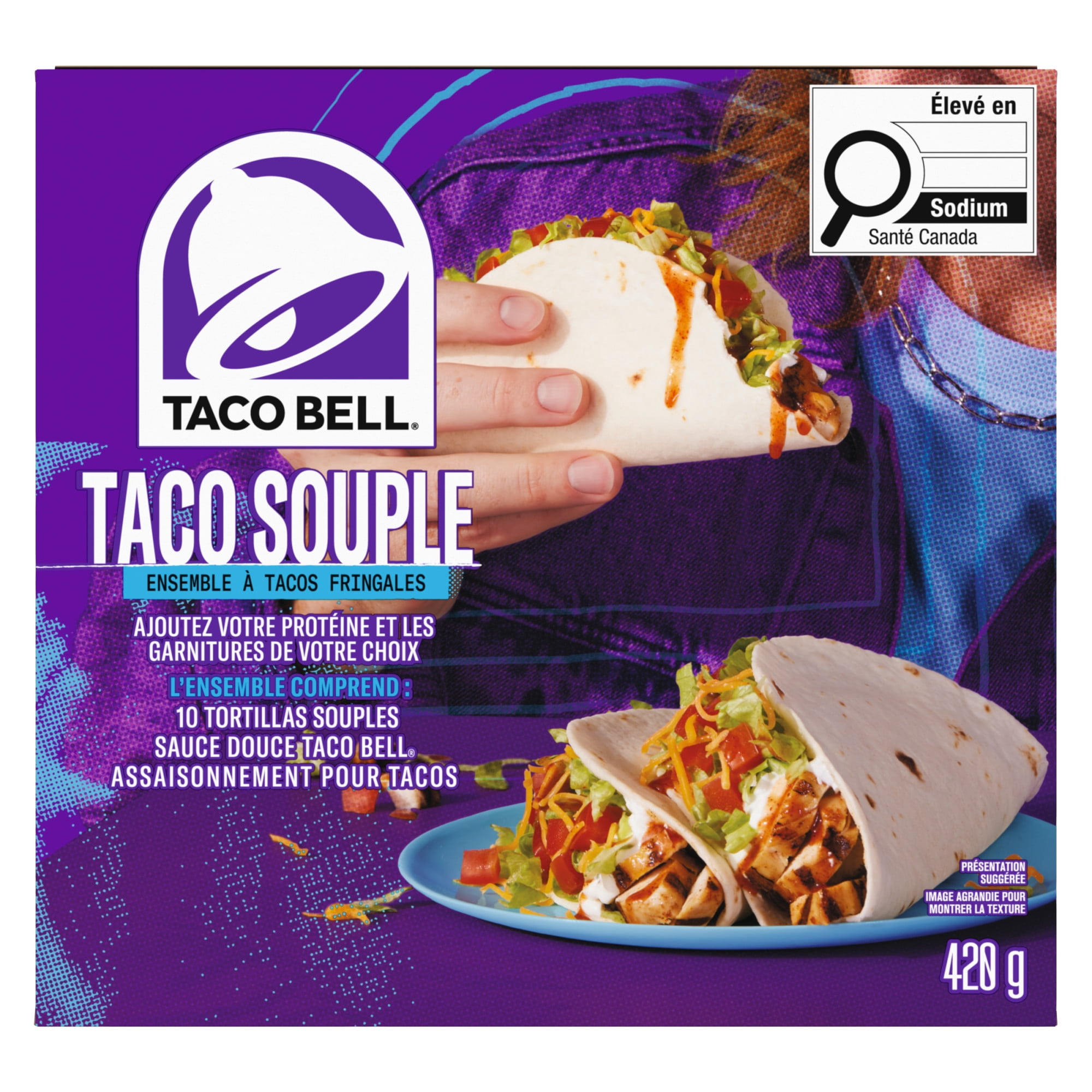 Ensemble À Tacos Fringales Taco Souple, Boîte