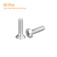 thumbnail image 3 of Unique Bargains Vis de Machine à Tête Ovale M4x16mm, Lot de 50 Vis à Tête Fraisée Légèrement Relevée en Acier Inoxydable 304, 3 of 5