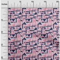 thumbnail image 1 of oneOone Organic Cotton Voile Fabric Square & Triangle Geometric Printed Craft Fabric BTY 42 Inch Wide, 1 of 1