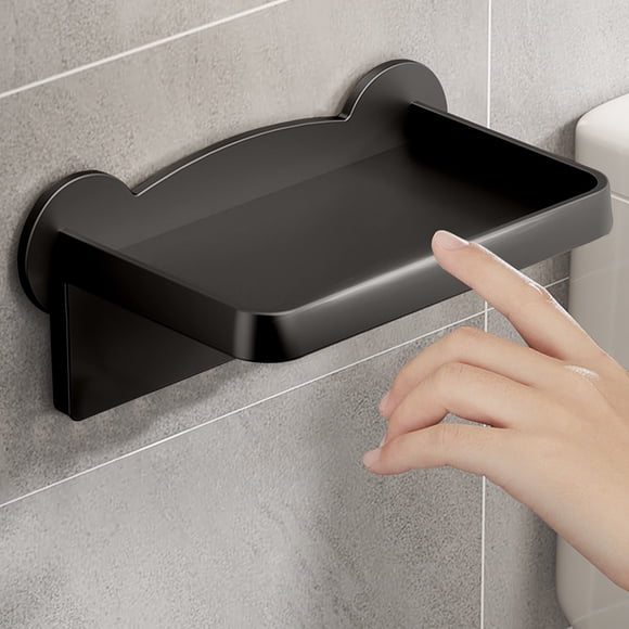 Porte-papier Hygiénique avec Tablette pour Téléphone, Installation Murale Sans Perçage pour le Rangement du Papier Hygiénique