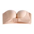 thumbnail image 2 of TIMIFIS Strapless Front Buckle Gathe r up Invisible Anti-Slip Push Up Bra, 2 of 7