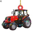 thumbnail image 2 of Christmas Pendant Cartoon Vehicles Design Weather Proof Wooden Hanging Cars Pendant for Fireplace, 2 of 9
