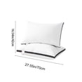 thumbnail image 3 of Uscallm Neck Support Pillow For Adults And Study, Orthopedic Cervical Pillow, Extra Thick High Loft Bed Pillow, Comfortable Soft Polyester Fiber Pillow Core For Dormitory Home Bedroom, 3 of 7