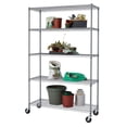 thumbnail image 1 of TRINITY 5-Tier Outdoor Wire Shelving Rack | 48" X 18" X 72" | Nsf | Includes Wheels | Gray, 1 of 5