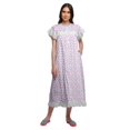thumbnail image 1 of Moomaya Chemise de Nuit d'Allaitement à Col Rond Imprimée pour Femmes en Coton, 1 of 6