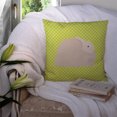 thumbnail image 3 of Carolines Treasures BB7785PW1414 Fluffy Angora Rabbit Green Fabric Decorative Pillow, 14 x 14 in., 3 of 4