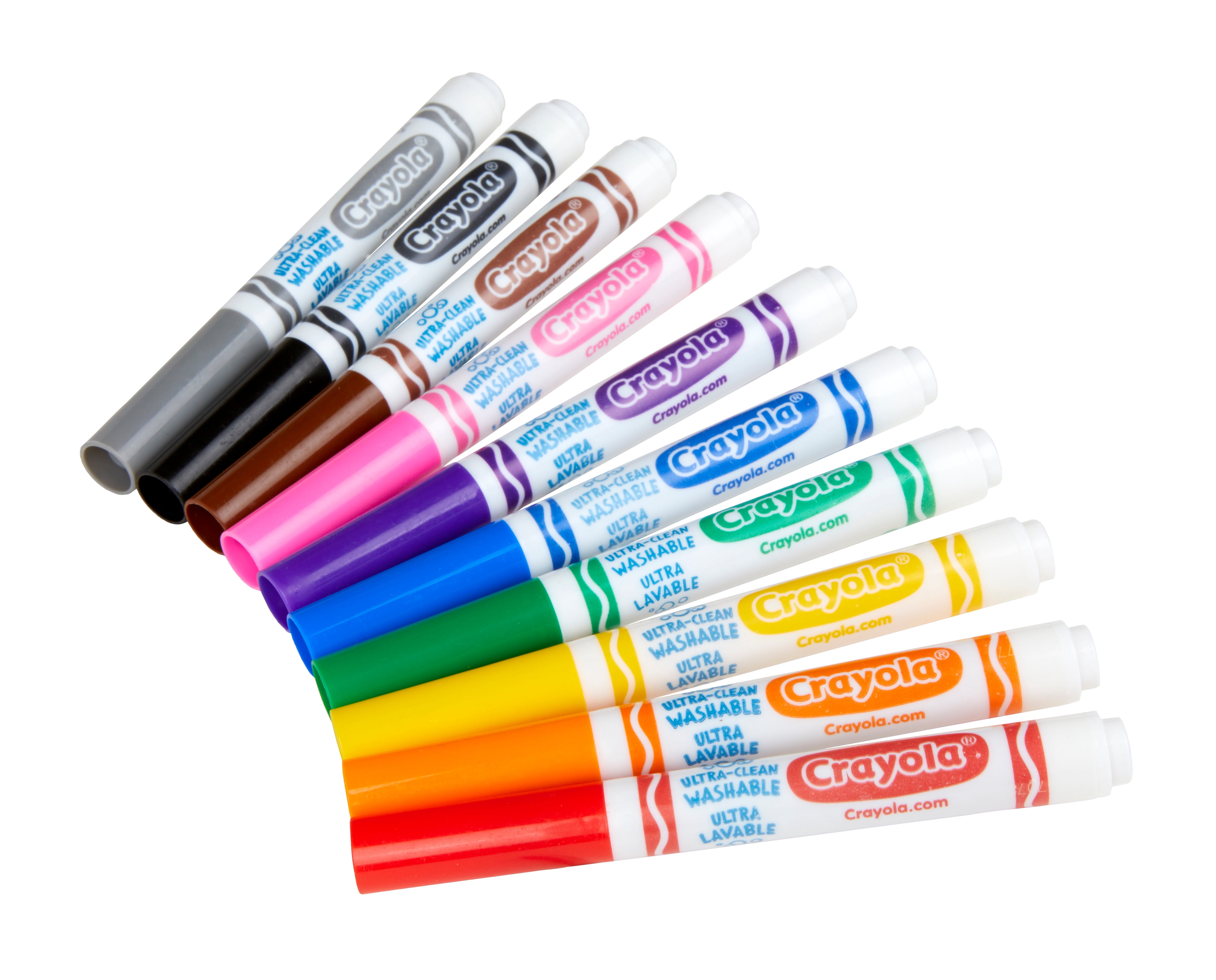 Crayola Ultra-Clean Washable Broad Line Markers, 10 Count
