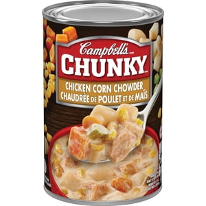 Campbell's® Chunky® Chowder de maïs de poulet prêt à servir soupe, étagère stable