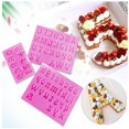 thumbnail image 2 of VogueV #01 Clearance Clearly Molds Silicone Molds for Resin Small Reverse Letters & Numbers Set Uppercase & Lowercase Epoxy Resin Casting Cake Mould Clear, 2 of 2
