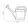 thumbnail image 2 of Geloo 3L Green Plastic Watering Can with Long Nozzle 2 Pack, 2 of 7