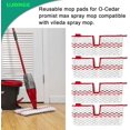 thumbnail image 4 of 4 PCS Washable Microfiber Moppads Refills For Vileda Mop Head Refill Compatible with O-Cedar ProMist MAX, Spray Mop Pads Replacement Head, 4 of 6