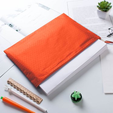 EQWLJWE Sacs de Fichiers à Fermeture Éclair Imperméables, Lot de 2 Porte-Documents Pochette à Crayons pour Bureau, Sacs de Fichiers à Fermeture Éclair Imperméables, Sacs de Documents de Bureau Catégorie de Fichiers pour Étudiants, Dossier de Maison École