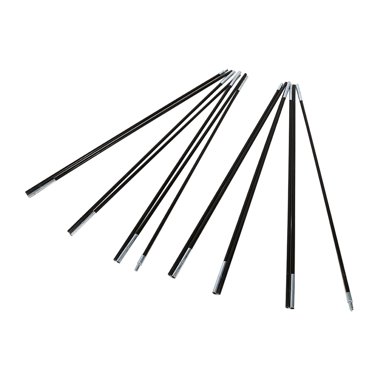 14 Mâtx de Tente Sectionnels, Mâtx d'Auvent de Camping Universels Pliables pour l'Extérieur en Fibre de Verre, Mâtx de Bâche Double pour Tente, Ensemble de Cadres de Support, Remplacement de Mâtx de Tente