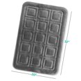 thumbnail image 2 of Clara Clark Bathroom Rugs, Velvet Memory Foam Bath Mat, Ultra Soft Non Slip and Absorbent - Waffled - Large - Gray, 2 of 6
