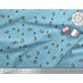 thumbnail image 2 of Soimoi Cotton Duck Fabric Leaves & Insect Printed Fabric 1 Yard 42 Inch Wide, 2 of 3