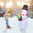 thumbnail image 3 of Amdohai Christmas Inflatable Air Model Inflatable Christmas Snowman Colorful Rotating Lamp Christmas Yard Decoration, 3 of 6