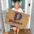 thumbnail image 1 of TopLLC Bathroom Rugs 4th Of July Door Mat Patriotic Doormat Entryway Rug Welcome Independence Day Doormat Stain And Fad Patriotic Decor Welcome Outdoor Mat A map, 1 of 2