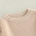 thumbnail image 4 of Chandail Tricoté pour Tout-Petit Fille Garçon, Blouse Chandail, Chandail Molletonné Chaud à Col Rond, Manches Longues, 4 of 6