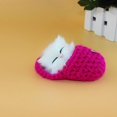 thumbnail image 4 of Sleeping Cat Toy Small Cat Stuffed Animal Plush Toy Kitten(Cat in Random Color)Rose Red, 4 of 7