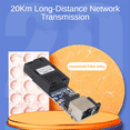 thumbnail image 4 of 20Pairs Mini Fiber Optical Media Converter 10/100Mbps Single Mode Single 20Km Fiber SC Port Fiber Switch,20 pair X Fiber Optical Media Converter, 4 of 8