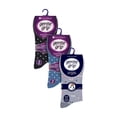 thumbnail image 2 of Gentle Grip - 9 Pairs Ladies Cotton Soft Top Patterned Non Elastic Crew Socks, 2 of 2