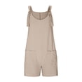 thumbnail image 4 of LYHaoo Girls Graphic Romper Summer Solid Color Short Jumpsuit For Girls,Sizes 9-10 Years(Yellow), 4 of 4