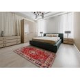 thumbnail image 4 of Ahgly Company Indoor Rectangle Traditional Orange Salmon Pink Persian Area Rugs, 6' x 9', 4 of 6
