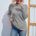 thumbnail image 1 of U.Vomade Turtleneck Chunky Long Sleeve Sweaters Tops Color Block Knitted Pullover Jumper, 1 of 5