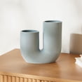 thumbnail image 2 of Vase bleu en forme de U Anko, 2 of 5