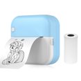 thumbnail image 1 of TFixol Compact M3 57mm Mini Thermal Printer, 200dpi, Bluetooth/USB, 800mAh Battery, Pink/Blue, Includes Thermal Paper Roll & Accessories, 1 of 6