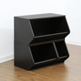 thumbnail image 4 of Furinno KidKanac Ensemble de Rangement Empilable 3-en-1 1512246EX, Espresso, 4 of 4