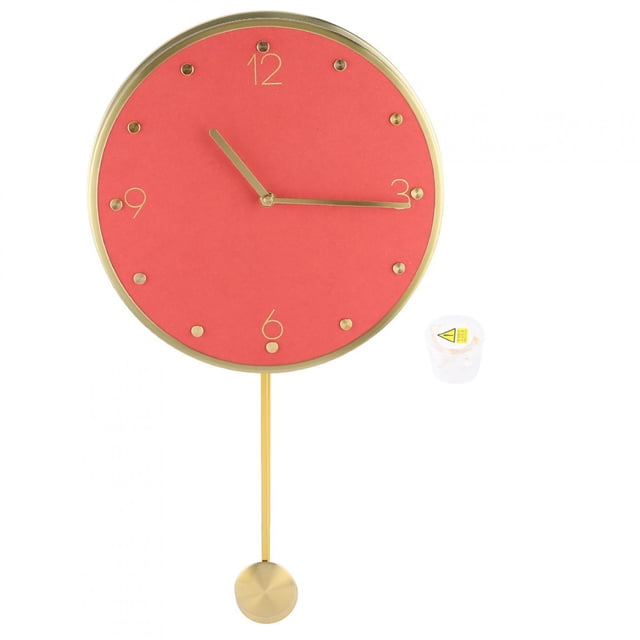 Clock, Simple Wall Clock, Durable Modern For Red