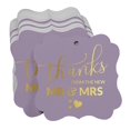 thumbnail image 3 of Inkdotpot Pack Of 100 Thanks From The New Wedding Paper Tags DIY Craft Bracket Shape Real Gold Foil Hang Tags, 3 of 7