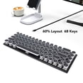 thumbnail image 4 of Clavier de jeu RVB TW1870 Wired, clavier mécanique de rétroéclairage LED 68 touches, disposition compacte 60%, puissance USB C, modes multi-RGB, 4 of 7
