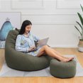 thumbnail image 5 of ALING Housse de Fauteuil Poire Housse de Canapé Sofa Intérieur de Repos pour Adultes Enfants Seulement Housse de Fauteuil Poire Housse de Meuble Canapé (Remplissage Non Inclus), 5 of 5