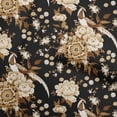 thumbnail image 1 of oneOone Rayon Brown Fabric Asian Chinese Craft Projects Decor Fabric Printed By The Yard 56 Inch Wide, 1 of 4