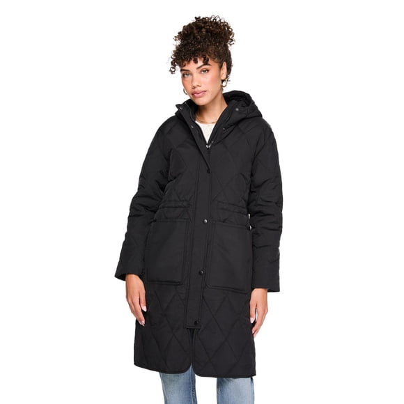 George Women's Long Quilted Coat